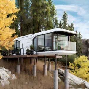 Case capsula per hotel, modello 2025