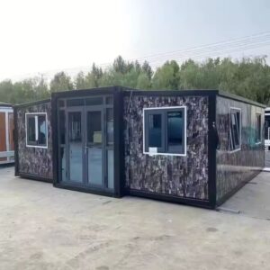 Eenvoudig opvouwbare prefab uitbreidbare containerwoning van 40/20 ft