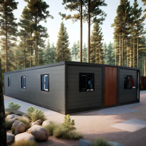 Casa container espandibile di lusso da 40 piedi — abitazione mobile di 72 m² con cucina e bagno, ideale come casa vacanze o ufficio portatile
