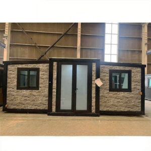 Tiny house van 20 ft op maat, prefab cabine en uitbreidbaar containerhuis, prefabvilla met 3 slaapkamers